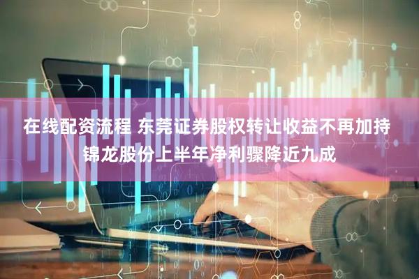 在线配资流程 东莞证券股权转让收益不再加持 锦龙股份上半年净利骤降近九成